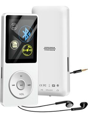 64GB Bluetooth MP3 Player with Speaker, FM Radio, Video, Alarm & Earphones